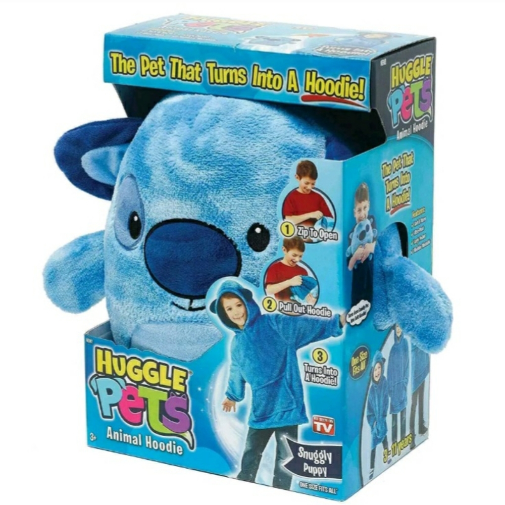 Snuggly Puppy Hoodie One Size Fits All 3-11 Years.